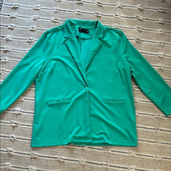 ASOS Curve Teal Women's Blazer - Picture 1 of 4